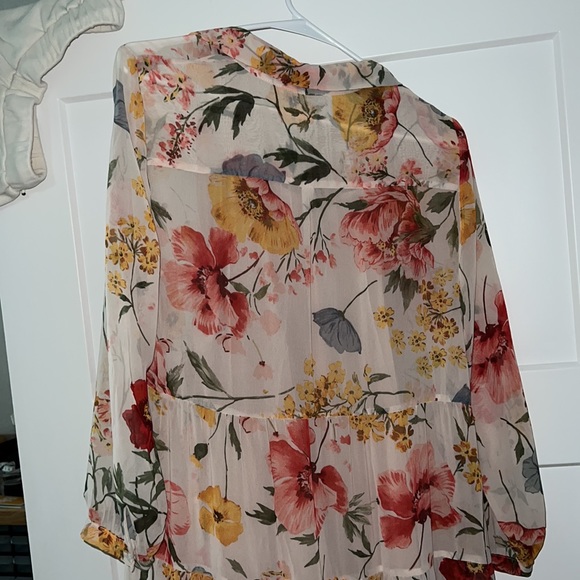 NWT Long Sleeve Tiered Zara Floral Dress - Picture 6 of 14